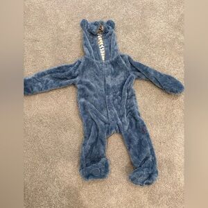 Magnetic Me Fuzzy Blue Kids Bear Footie